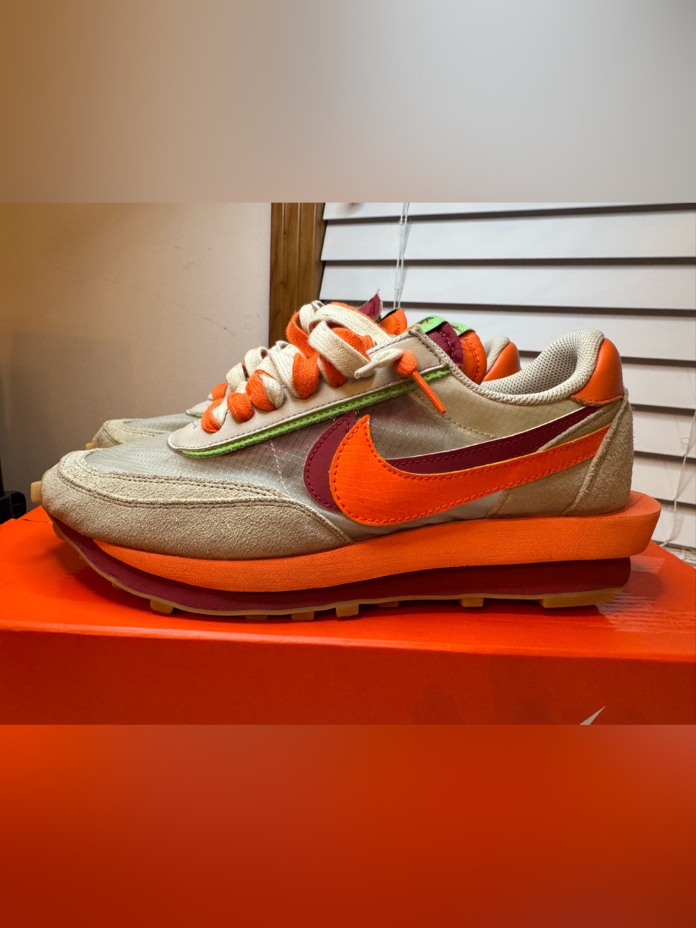 Nike LD Waffle Sacai CLOT KISS of Death